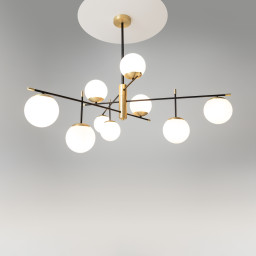 Люстра на штанге Maytoni MOD048PL-09G