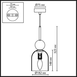 Подвесной светильник Odeon Light 4359/1B