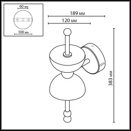 Бра Odeon Light 6685/7WL