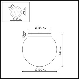 Накладной светильник Odeon Light 7109/1C