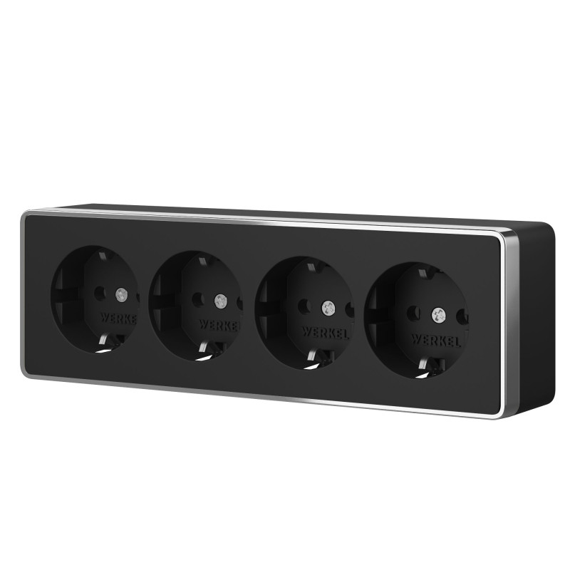 Розетка Werkel W5072258 черныйхром 2300₽