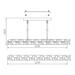 Линейный светильник Fluorite FL1203-12PL