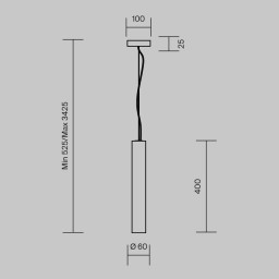 Подвесной светильник Maytoni MOD461PL-L5BK