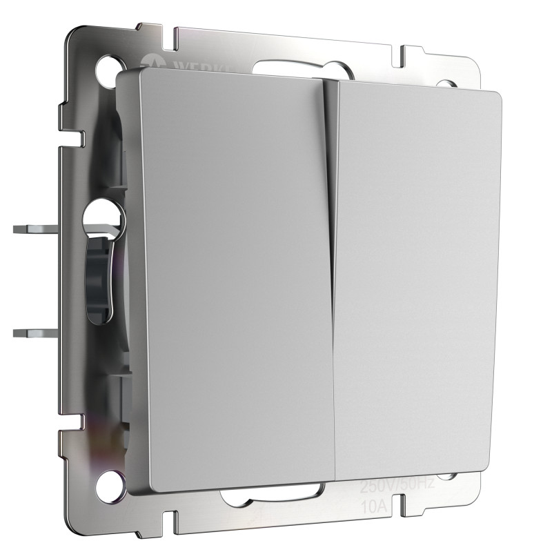 Выключатель Werkel W1122006 серебряный 510₽