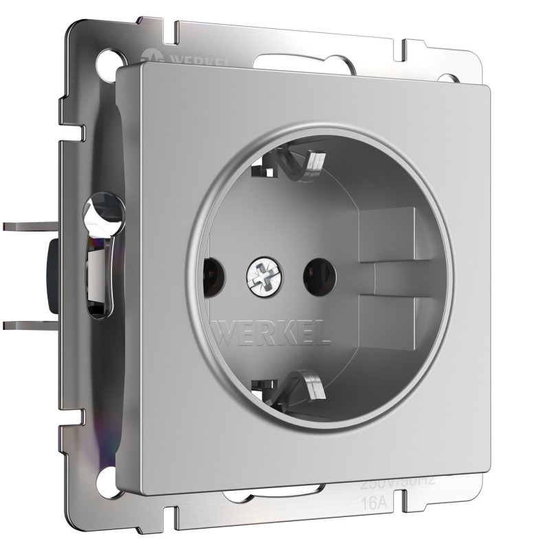 Розетка Werkel W1171006 серебряный 290₽