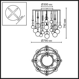 Подвесная люстра Odeon Light 5457/21C