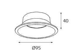Отражатель ITALLINE reflector for 3160 black
