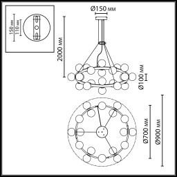 Подвесная люстра Odeon Light 7109/24