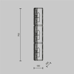 Торшер Maytoni MOD094WL-03G