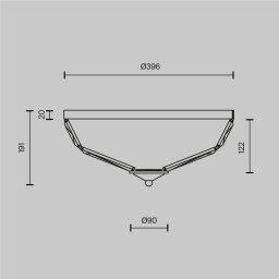 Накладной светильник Maytoni MOD094CL-04G