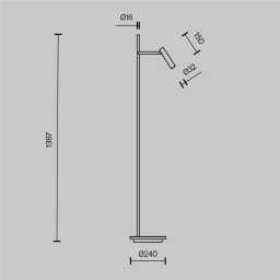 Торшер Maytoni Z010FL-L8B3K