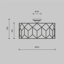 Накладная люстра Maytoni H223-PL-05-G