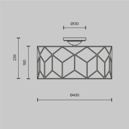 Накладная люстра Maytoni H223-PL-03-G