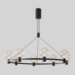 Подвесная люстра Crystal Lux DUET SP56W LED BLACK