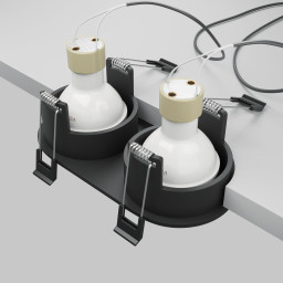 Встраиваемый светильник Maytoni Technical DL126-02-GU10-B