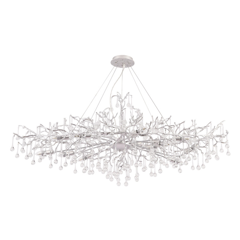 Подвесная люстра Crystal Lux REINA V2 SP12 L1500 SILVER PATINA 143900₽