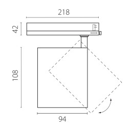Светильник на шине Lightstar A5446TRIAC