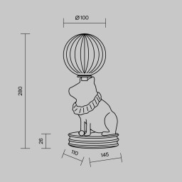 Настольная лампа Maytoni MOD477TL-L5W3K