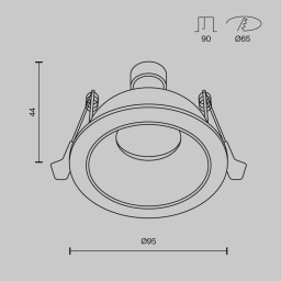 Влагозащищенный светильник Maytoni Technical DL126-GU10-WB