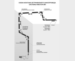 Соединитель для шинопровода ITALLINE IT09-9030 black