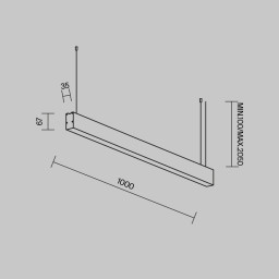 Офисный светильник Maytoni Technical LL312036