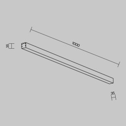 Офисный светильник Maytoni Technical LL311003