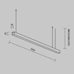 Офисный светильник Maytoni Technical LL312004
