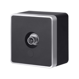 Розетка Werkel W5083034 черный с серебром