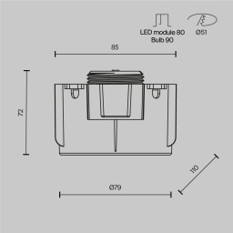 Встраиваемый светильник Maytoni Technical DL137-GU10-W