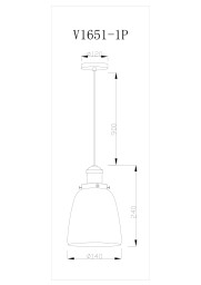 Подвесной светильник Moderli V11517-1P