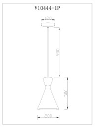 Подвесной светильник Moderli V11555-1P