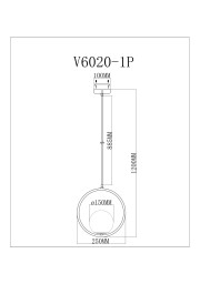 Подвесной светильник Moderli V11577-1P