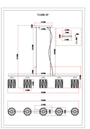 Подвесной светильник Moderli V11688-5P