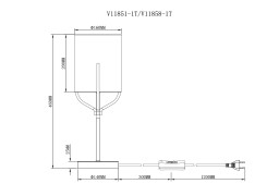Настольная лампа Moderli V11858-1T