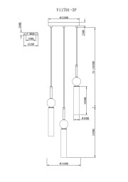 Подвесной светильник Moderli V11791-3P