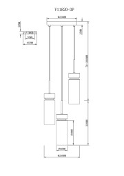 Подвесной светильник Moderli V11820-3P