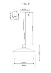 Подвесной светильник Moderli V11829-3P