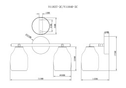 Спот Moderli V11840-2C