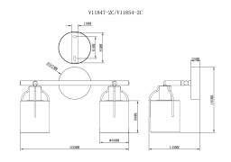 Спот Moderli V11847-2C