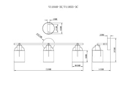 Спот Moderli V11855-3C