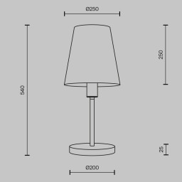 Настольная лампа Maytoni MOD483TL-01BS
