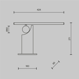 Настольная лампа Maytoni MOD467TL-L9BS3K
