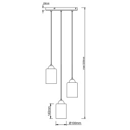 Каскадная люстра Escada 10179/3S
