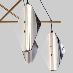 Подвесная люстра Eurosvet 301054 LED латунь