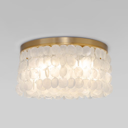 Накладная люстра Eurosvet 60084/5 латунь/перламутр Smart