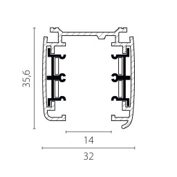 Шинопровод Lightstar 504025-F