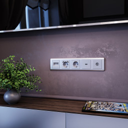 Розетка Werkel W1183006 серебряный
