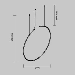 Шинопровод Maytoni Technical TRX233-RV-D800-B
