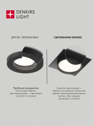 Встраиваемый светильник Denkirs DK-DH2001-BK