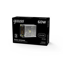 Блок питания для светодиодной ленты Gauss 202003060